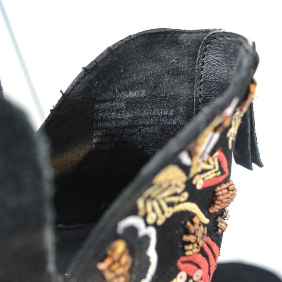 KENNETH COLE REACTION | BLACK EMBELLISHED ANKLE BOOTS - Picture 7 of 7